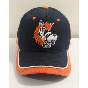 BRONCO'S Cap Hat Blue & Orange Adjustable